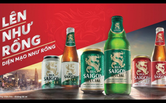 Bia Sài Gòn mang diện mạo mới, đậm chất khí thế, tinh thần Việt Nam