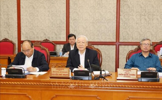 Tổng Bí thư, Chủ tịch nước Nguyễn Phú Trọng chủ trì họp Bộ Chính trị