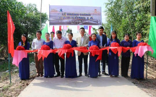 HREC: Tài trợ xây 02 cây cầu nông thôn tại tỉnh Hậu Giang, giúp bà con phấn khởi đón xuân sang