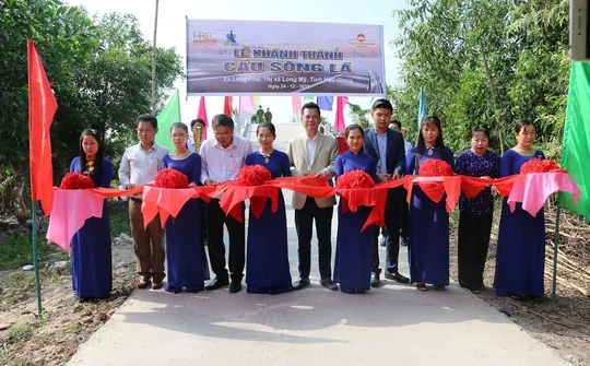 HREC: Tài trợ xây 02 cây cầu nông thôn tại tỉnh Hậu Giang, giúp bà con phấn khởi đón xuân sang