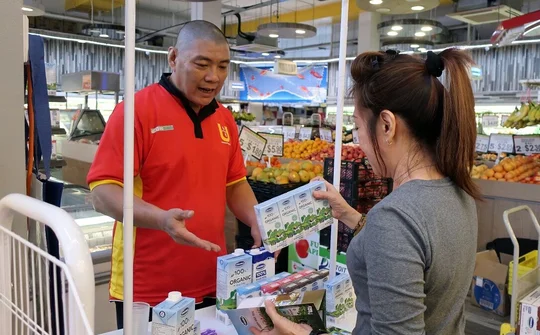 Sữa tươi Organic của Vinamilk được ưu chuộng tại thị trường Singapore
