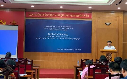 Sở KHĐT Vĩnh Phúc: Tích cực tổ chức các lớp tập huấn, bồi dưỡng nghiệp vụ về đầu tư xây dựng