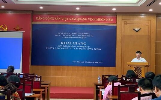 Sở KHĐT Vĩnh Phúc: Tích cực tổ chức các lớp tập huấn, bồi dưỡng nghiệp vụ về đầu tư xây dựng
