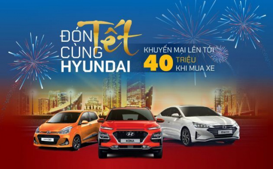 TC MOTOR khuyến mại lên đến 40 triệu đồng cho xe Hyundai