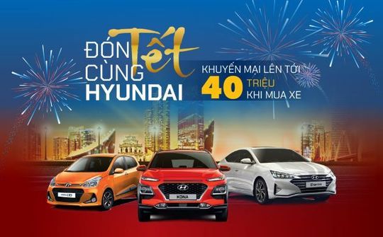 TC MOTOR khuyến mại lên đến 40 triệu đồng cho xe Hyundai