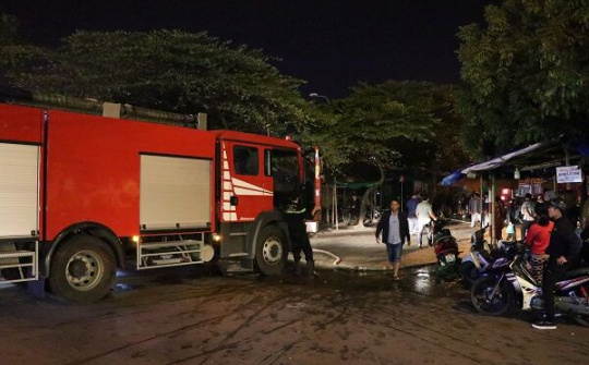 TP Hải Dương: Cháy chợ đông Ngô Quyền