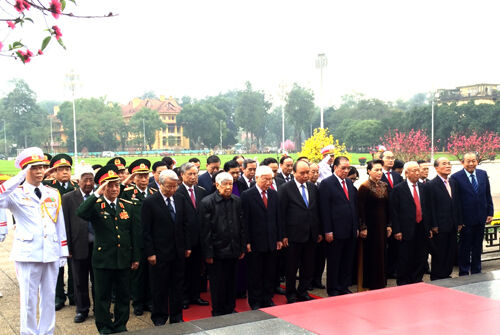 Lãnh đạo Đảng, Nhà nước viếng Chủ tịch Hồ Chí Minh
