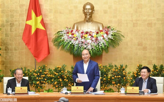 Phiên họp Chính phủ thường kỳ tháng 1/2019