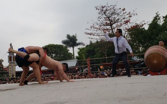 Hải Phòng: Độc đáo Hội vật cổ truyền làng Vĩnh Khê