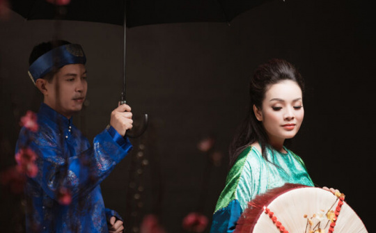 Tân Nhàn nài nỉ chồng diễn chung trong MV quan họ