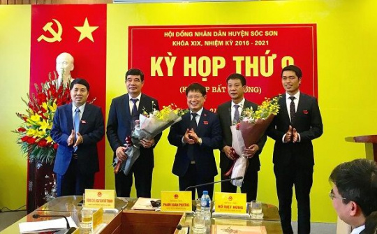  Sóc Sơn có tân Chủ tịch UBND huyện