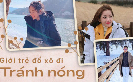 Giới trẻ kéo nhau đi tránh nóng dịp đầu năm