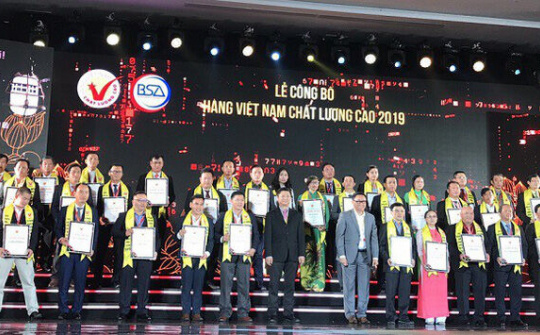 524 doanh nghiệp đạt danh hiệu Hàng Việt Nam chất lượng cao 2019