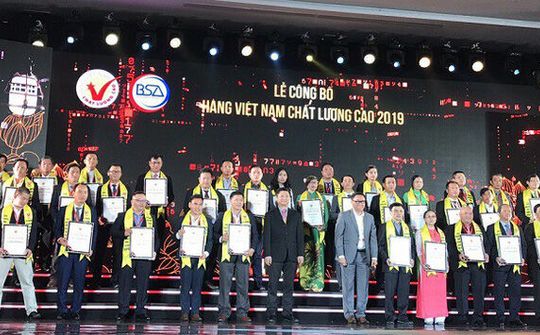 524 doanh nghiệp đạt danh hiệu Hàng Việt Nam chất lượng cao 2019