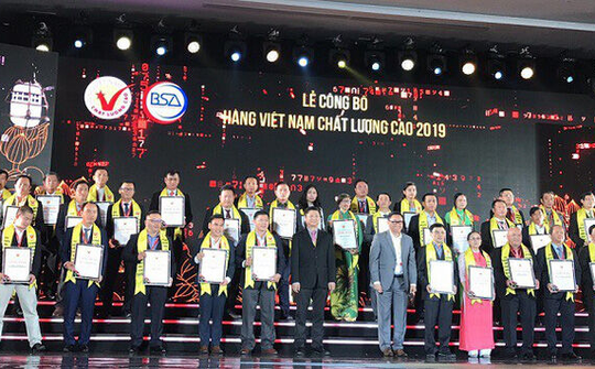 524 doanh nghiệp đạt danh hiệu Hàng Việt Nam chất lượng cao 2019