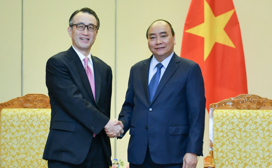 Thủ tướng Nguyễn Xuân Phúc tiếp Tổng giám đốc Ngân hàng MUFG