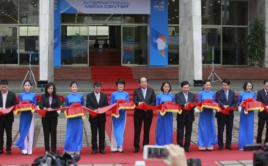 Khai trương Trung tâm báo chí quốc tế Hội nghị Thượng đỉnh Mỹ-Triều