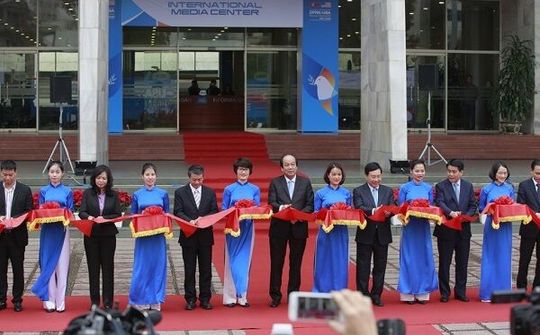 Khai trương Trung tâm báo chí quốc tế Hội nghị Thượng đỉnh Mỹ-Triều