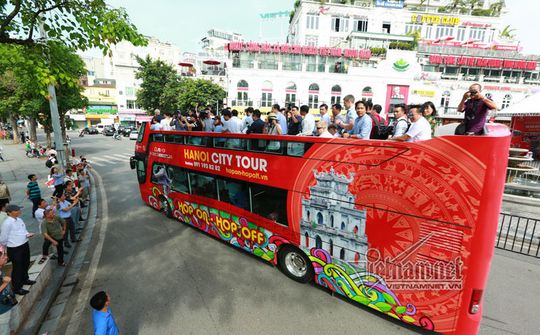 Lịch trình tuyến xe buýt miễn phí phục vụ phóng viên quốc tế tham quan Thủ đô