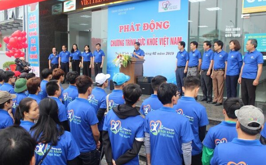 Nam Định: Hưởng ứng phát động Chương trình Sức khỏe Việt Nam 2019