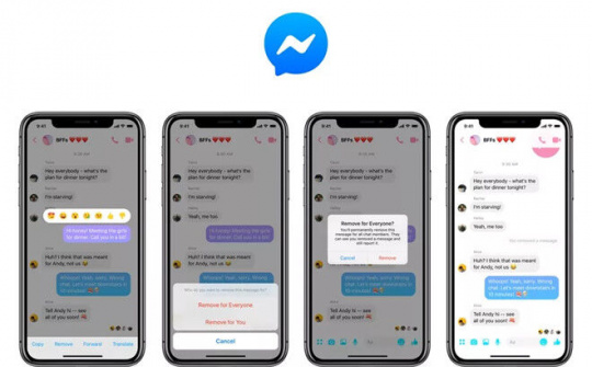Facebook Messenger ra tính năng 'rút lại lời nói' 