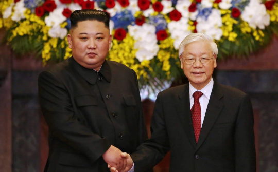 Hình ảnh lễ đón chính thức Chủ tịch Kim Jong Un