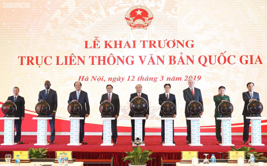 Khai trương Trục liên thông văn bản quốc gia