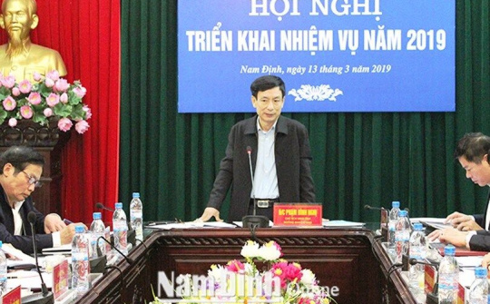 Nam Định quyết tâm xây dựng chính quyền điện tử năm 2019