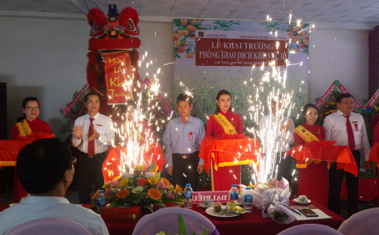 Đồng Tháp: Agribank huyện Lai Vung - Khai trương Phòng giao dịch Khu vực II tại xã Phong Hòa.