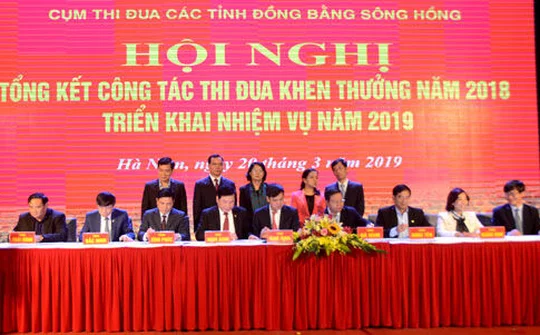 Hội nghị tổng kết cụm thi đua các tỉnh đồng bằng sông Hồng