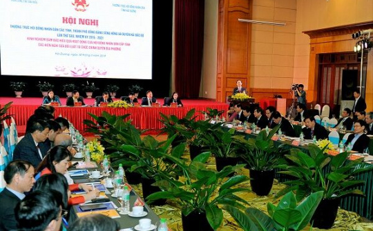 Hội nghị Thường trực HĐND các tỉnh, thành đồng bằng sông Hồng và duyên hải Bắc Bộ lần thứ 6