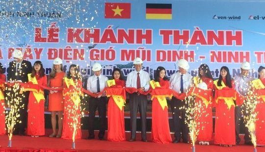 Ninh Thuận khánh thành nhà máy điện gió gần 1.500 tỷ đồng