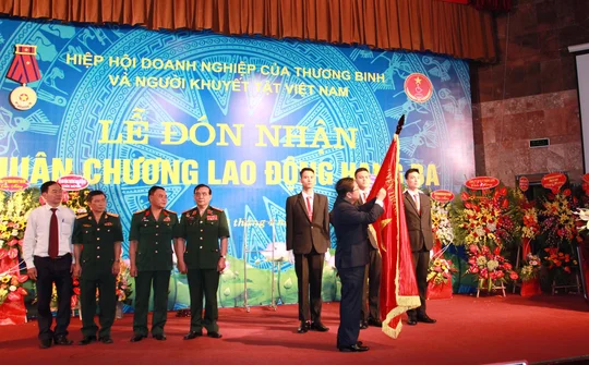 Hiệp hội Doanh nghiệp TB NKT Việt Nam đón nhận Huân chương Lao động hạng Ba