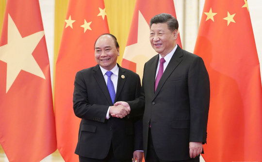 Thủ tướng Nguyễn Xuân Phúc hội kiến Tổng Bí thư, Chủ tịch Trung Quốc Tập Cận Bình