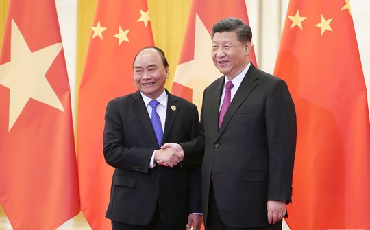 Thủ tướng Nguyễn Xuân Phúc hội kiến Tổng Bí thư, Chủ tịch Trung Quốc Tập Cận Bình