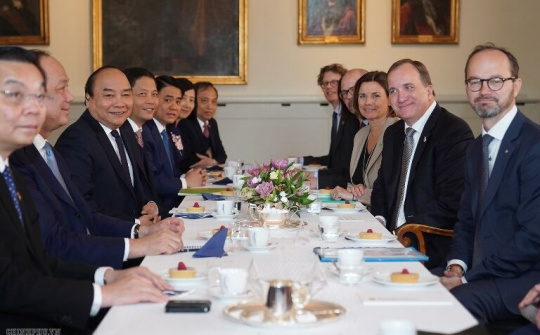 Thủ tướng Việt Nam và Thụy Điển hội đàm