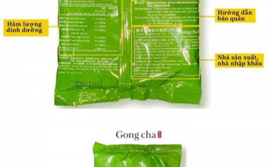Gong Cha Việt Nam  sử dụng nguyên liệu có nguồn gốc - xuất xứ đúng quy định