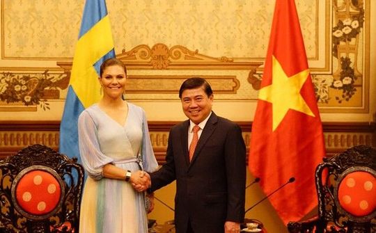 Chủ tịch UBND TP.HCM vui mừng tiếp đón công chúa kế vị Thụy Điển