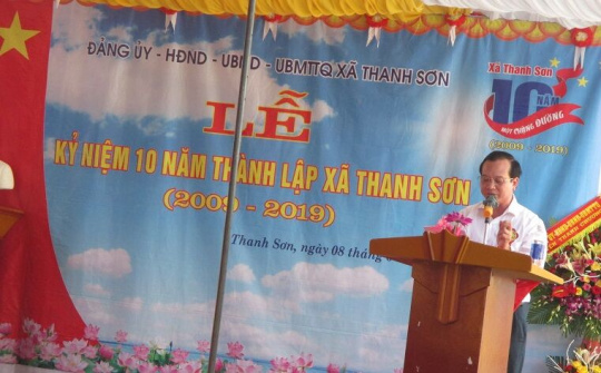 Xã Thanh Sơn (huyện Thanh Chương, tỉnh Nghệ An) Kỷ niệm 10 năm thành lập