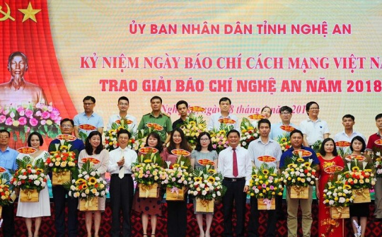 Nghệ An kỷ niệm 94 năm Ngày BCCM Việt Nam và trao Giải Báo chí Nghệ An lần thứ 14