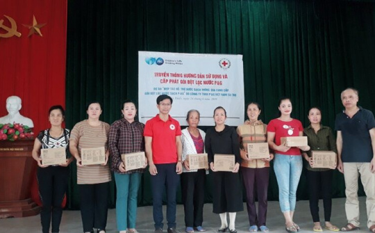 Nghi Lộc: Tập huấn truyền thông sử dụng gói bột lọc nước sạch P&G cho hơn 200 hộ dân