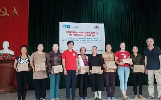 Nghi Lộc: Tập huấn truyền thông sử dụng gói bột lọc nước sạch P&G cho hơn 200 hộ dân