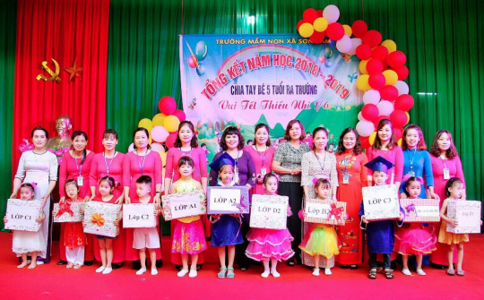 Trường mầm non Sơn Cẩm (TP. Thái Nguyên) với 1 năm đáng tự hào