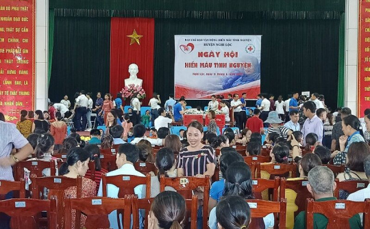 Nghệ An: Sôi nổi ngày hội hiến máu tình nguyện huyện Nghi Lộc lần I năm 2019