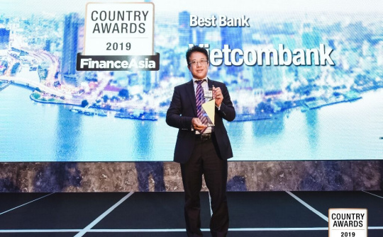 Vietcombank nhận giải thưởng ngân hàng tốt nhất