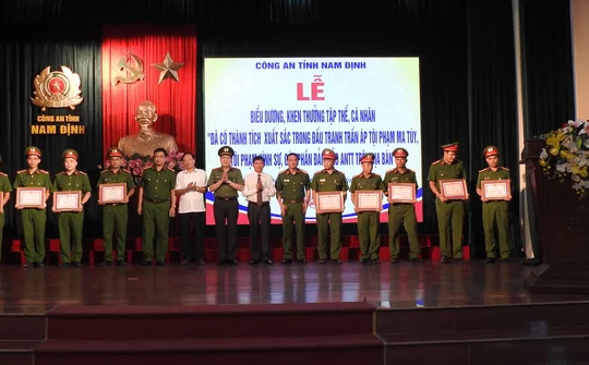Công an Nam Định biểu dương thành tích xuất sắc trong đấu tranh trấn áp tội phạm