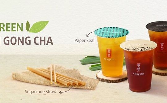 Trà sữa Gong Cha tiên phong giảm rác thải nhựa, dùng ống hút từ bã mía