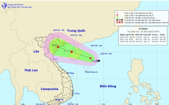 Nhiều tỉnh miền Bắc chịu ảnh hưởng trực tiếp từ áp thấp nhiệt đới