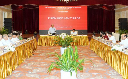 Tiến tới Đại hội Đảng: Thủ tướng chủ trì phiên họp Tổ Biên tập Ban KT- XH