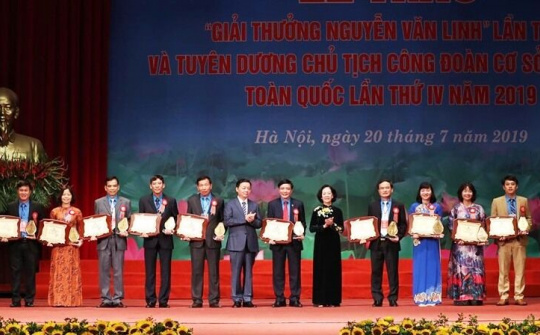 Biểu dương những “thủ lĩnh” công đoàn tiêu biểu xuất sắc